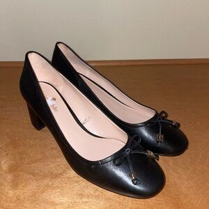 Kate Spade Black Heels with Bow